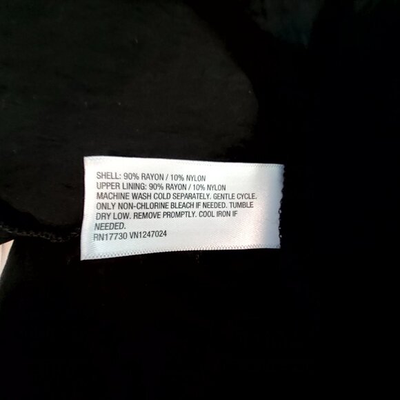 A New Day Black Sleeveless Maxi Dress XXL Rayon/Nylon Lightweight Flowy Design - Picture 7 of 12